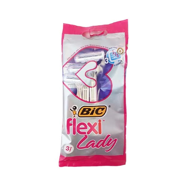 خودتراش 3 عددی بیک مدل Flexi Lady بسته 3 عددی