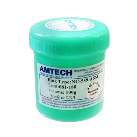 روغن لحیم فلاکس سرنگی 10 میلی لیتر AMTECH مدل NC-559-ASM