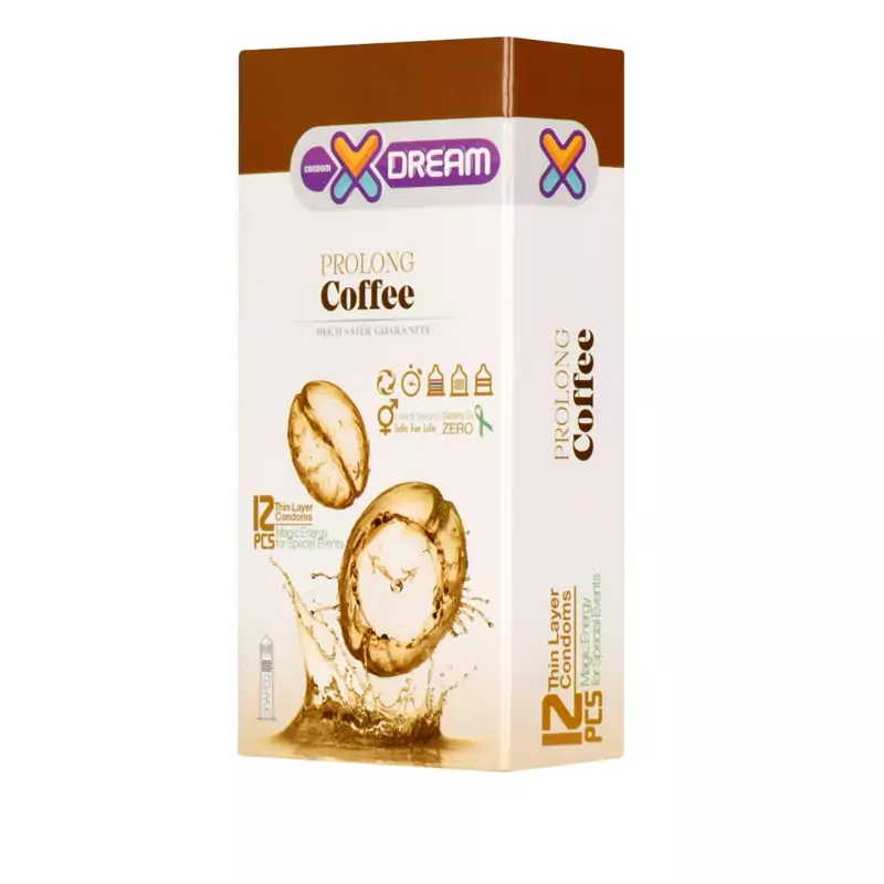 کاندوم خاردار و تاخیری قهوه ایکس دریم XDream Coffee بسته 3 عددی