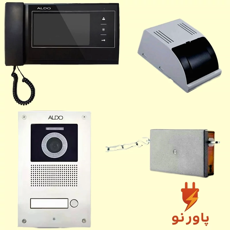 پکیج آیفون تصویری سه واحدی مدل 727سفیدبرند آلدو