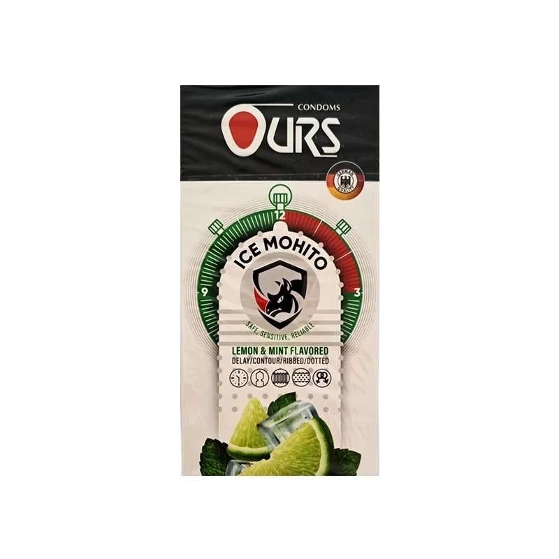 کاندوم اورز مدل Ice Mohito بسته 12 عددی