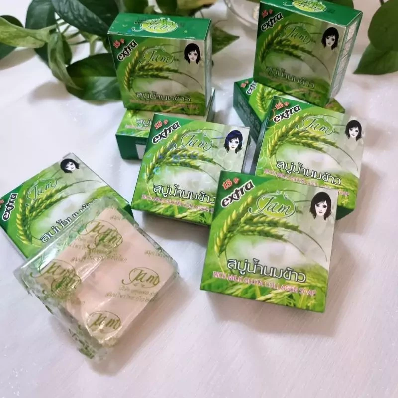 صابون شیر برنج تایلندی Jam حاوی کلاژن 