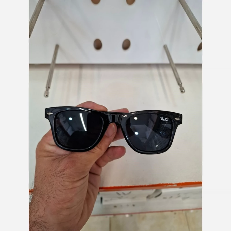 عینک آفتابی ریبن ویفرر ریورس پلنگی به همراه پک کامل rayban