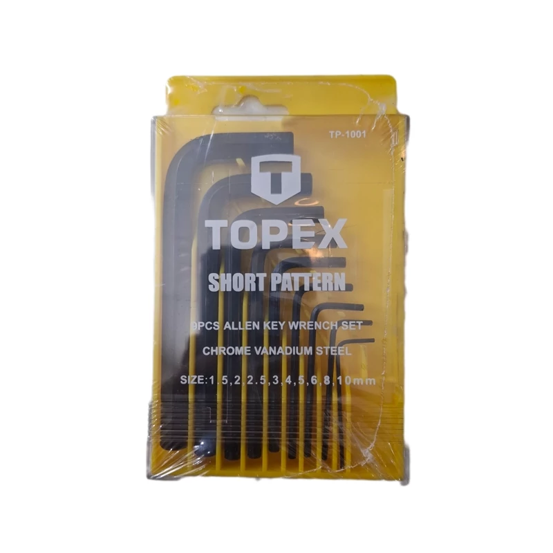 آلن 6 گوش کوتاه جعبه 9 عددی تاپکس مدل TP-1001
