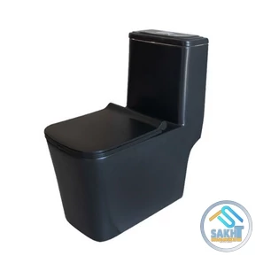 توالت فرنگی مروارید مدل آلفا 72 طوسی مات درجه 1 BS-SM