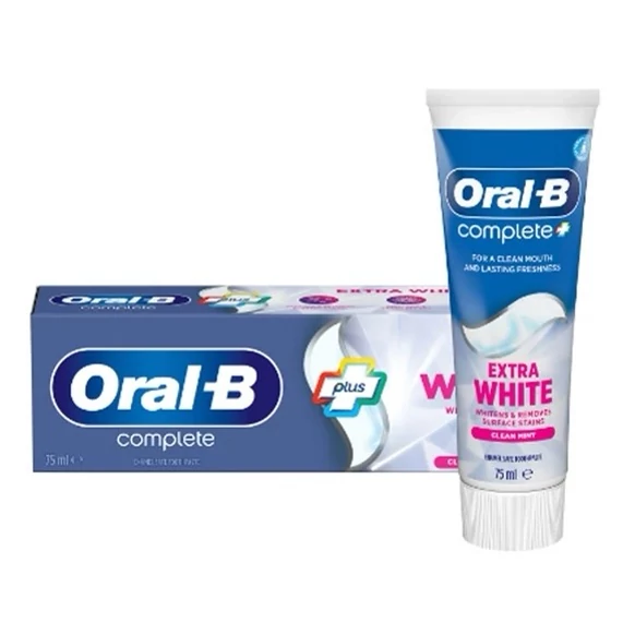 خمیردندان اورال بی مدل EXTRA WHITE حجم 75 میلی لیتر