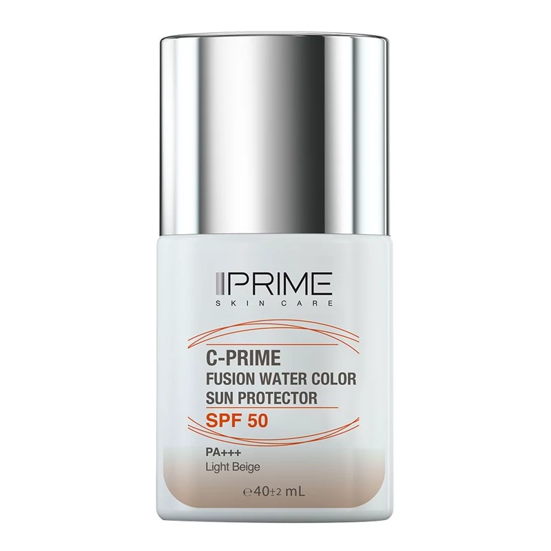 ضدآفتاب بی رنگ پریم SPF 50 مدل C-Prime Fusion Water مناسب انواع پوست 40 میلی 