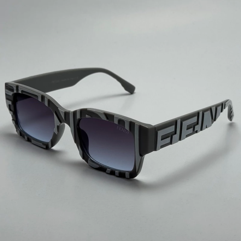 عینک آفتابی فندی FENDI طوسی کد 23087 - کیفیت مستر - لیمیتد ادیشن