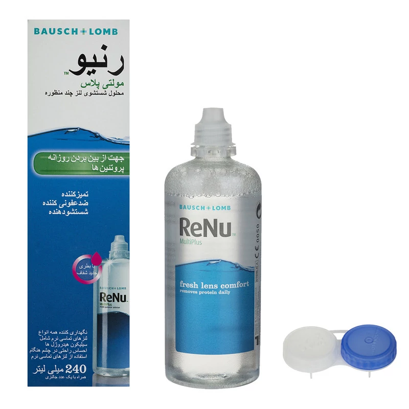 محلول شستشوی لنز رنیو مدل Multi Plus حجم 120 میلی لیتر 2TKمدل 1