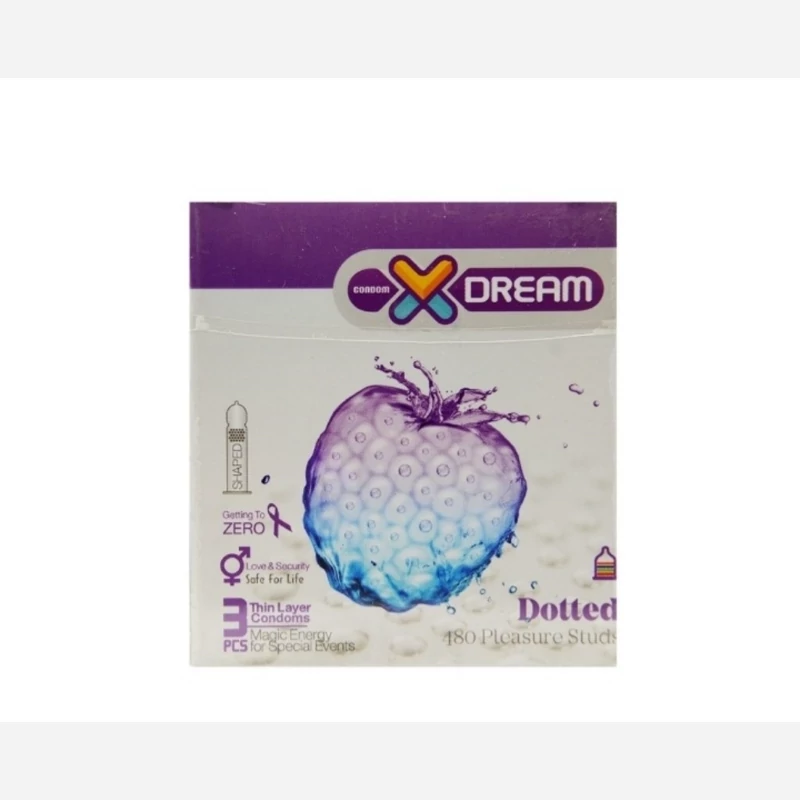 کاندوم خاردار و تاخیری داتد ایکس دریم XDream Dotted بسته 3 عددی