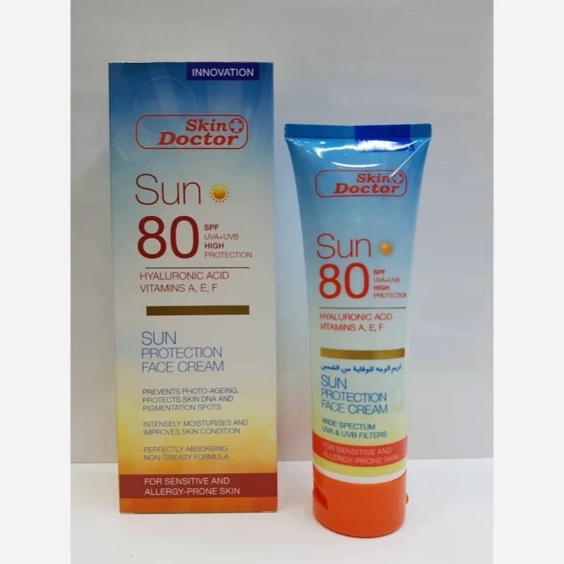 کرم ضدآفتاب 80 SPF دکتر اسکین