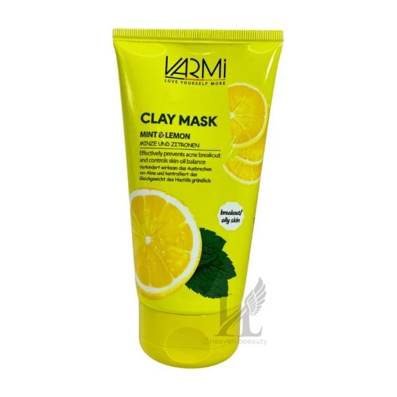 ماسک صورت وارمی مدل خاک رسی نعناع و لیمو حجم 150 میلی لیتر