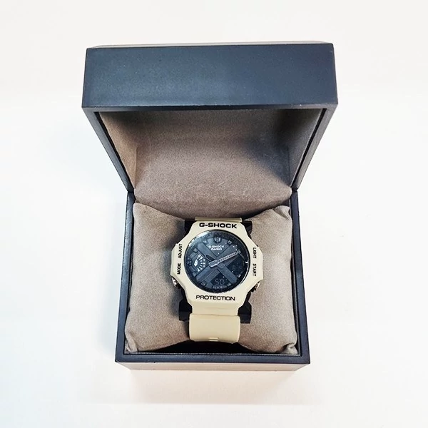 ساعت مچی مردانه جی شاک مدل GA-2100-1A1 تمام مشکی.تنظیم اتوماتیک با پایتخت کشورها ،دارای سنسور اتولایت و پاورسیوینگ