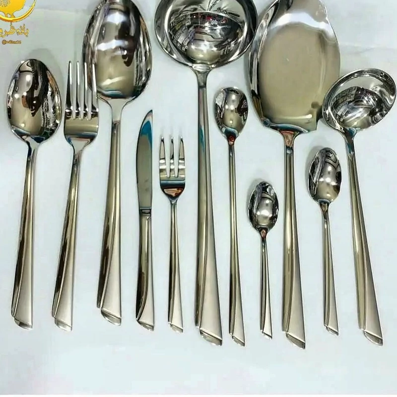 سرویس قاشق و چنگال 24 نفره 144 پارچه مدل ناخنی یونیک المان اصلی ضمانتی ( پس کرایه ) 