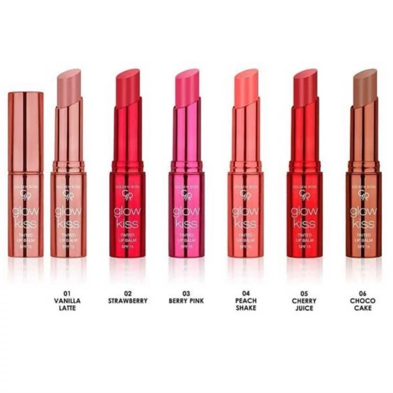 تینت لب جامد گلدن رز مدل رایحه کیک شکلاتی GLOW KISS 06