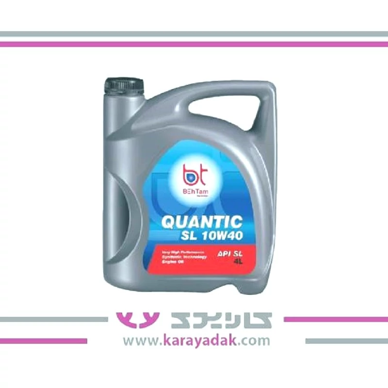 روغن بهتام (توتال سابق)10w40 SM حجم 4لیتری با ضمانت اصلی