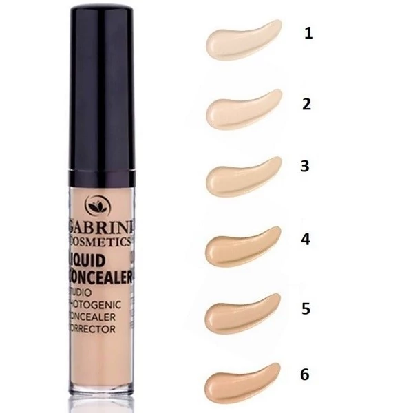 کانسیلر مایع گابرینی مدل LIQUID CONCEALER شماره ( 02 ) رفع تیرگی و گودی زیر چشم و پوشش بالا ( 13 ML )
