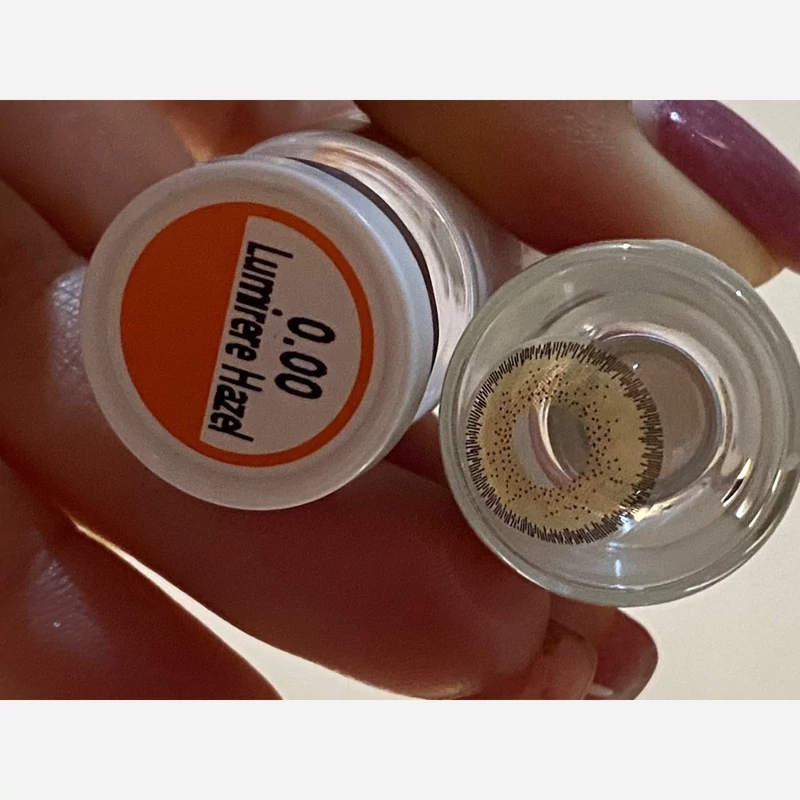لنز چشم عسلی طوسی دهب Dahab Gold lumirere hazel  