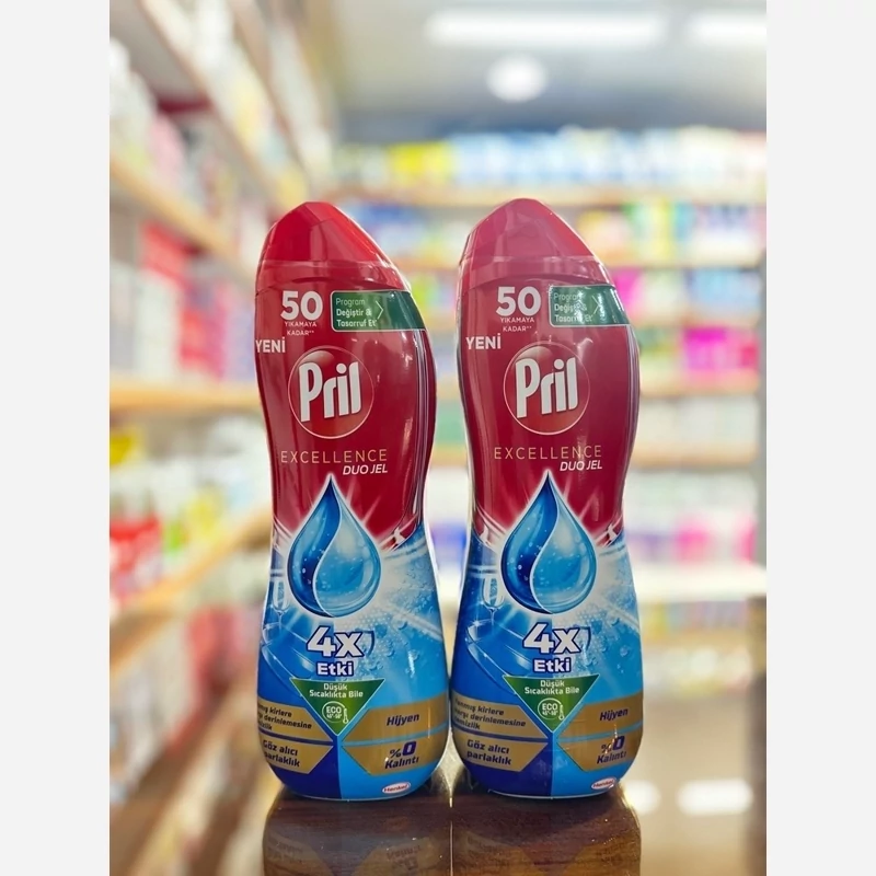 ژل ماشین ظرفشویی پریل مدل Excellence Duo Jel Hijyen حجم 900 میلی‌لیتر