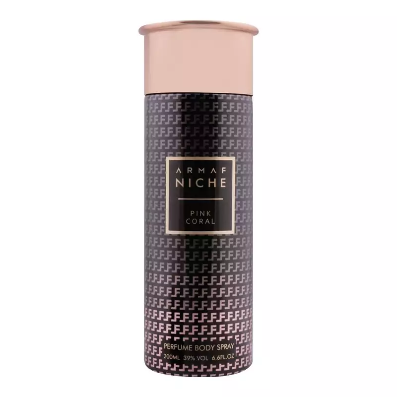 اسپری بدن زنانه آرماف نیچه مدل پینک کورال PINK CORAL حجم 200 میلی لیتر