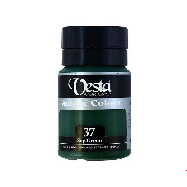 رنگ اکریلیک وستا 75ml/کد37/ Sap Green