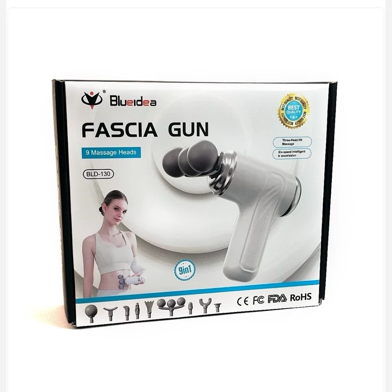ماساژور  بلودیا 9 سر مدل   BLUEIDEA 9 in 1 Fascia Gun BLD 130 