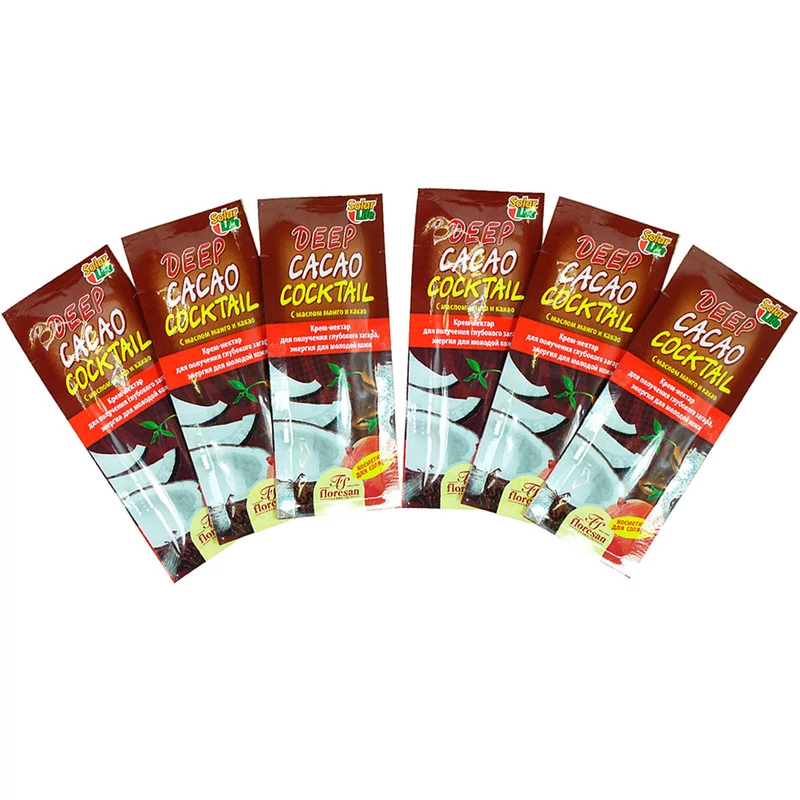 لوسیون برنز کننده فلورسان مدل DEEP CACAO COCKTAIL حجم 15 میلی لیتر بسته 4 عددی