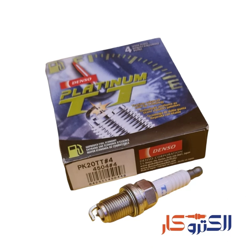 شمع پایه کوتاه دوسر سوزن پلاتینیوم DENSO - PK20TT