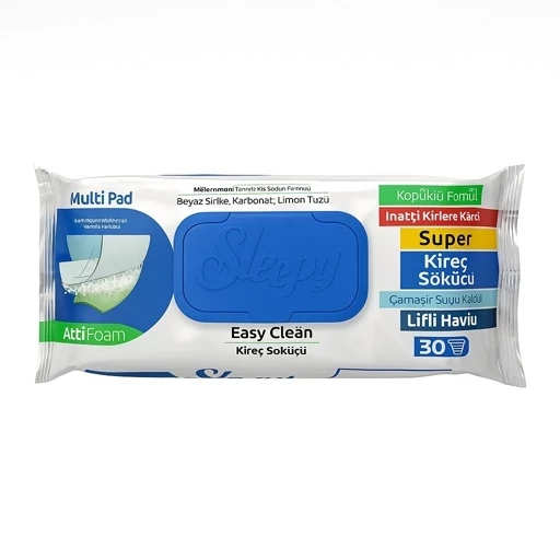 دستمال مرطوب تمیزکننده سطوح اسلیپی مدل yag cozucu بسته 30 عددی