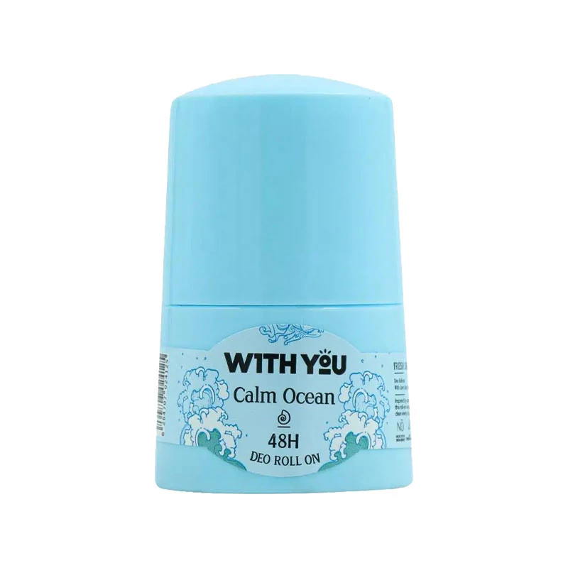 مام رول ضد تعریق ویت یو مدل Calm Ocean حجم 50 میلی لیتر With You Calm Ocean Deo Roll On 50ml
