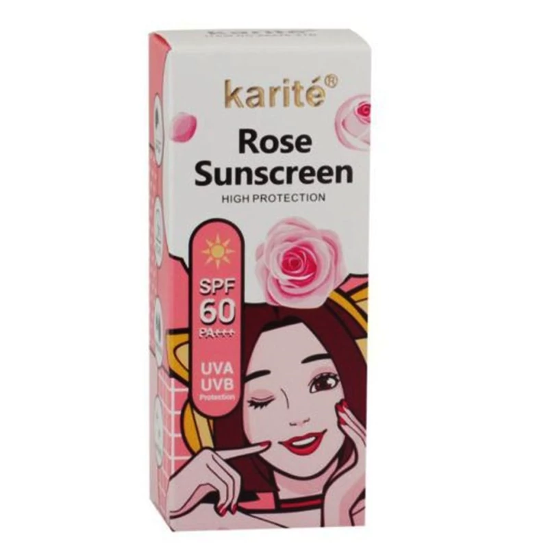 ضدآفتاب حاوی عصاره گل رزspf60 کاریته