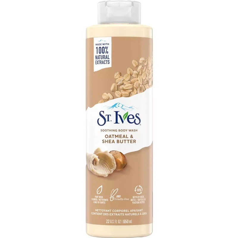 شامپو بدن سنت ایوز  ST Ives مدل جو دو سر و شی باتر حجم 650 میل