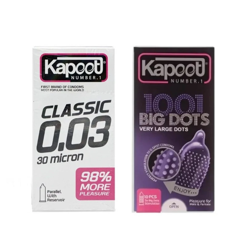کاندوم کاپوت مدل BIG DOTS بسته 10 عددی مدل 1