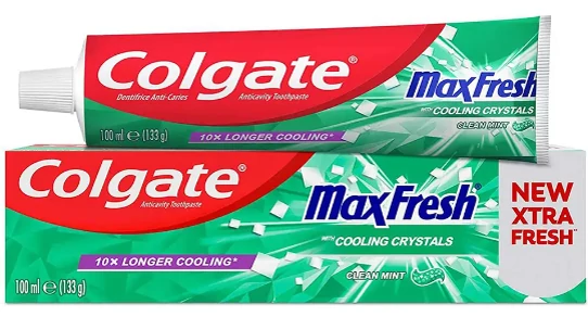 خمیر دندان کولگیت مدل Max Fresh Clean Mint (سبز) ساخت مصر
