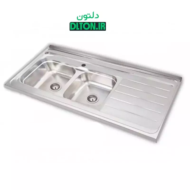 سینک ظرفشویی روکار الماس کد SA49 عمق22 سایز 120*60 ارسال پس کرایه