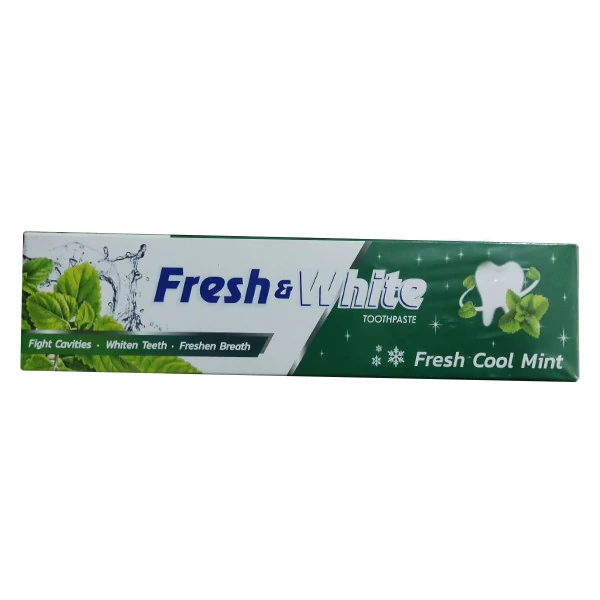 خمیردندان فرش اند وایت مدل fresh Cool Mint حجم 160 گرم