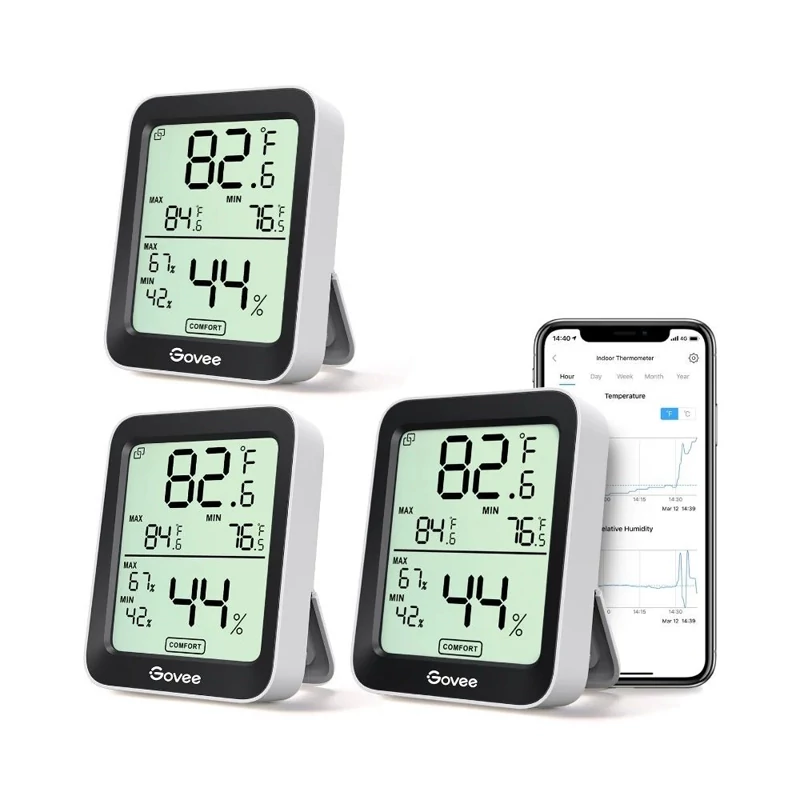 دماسنج و رطوبت سنج هوشمند گووی Govee Hygrometer Thermometer H5075