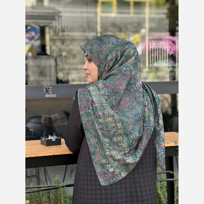 روسری گل ریزسبز روسری نخی روسری مجلسی روسری دخترانه ارسال رایگان