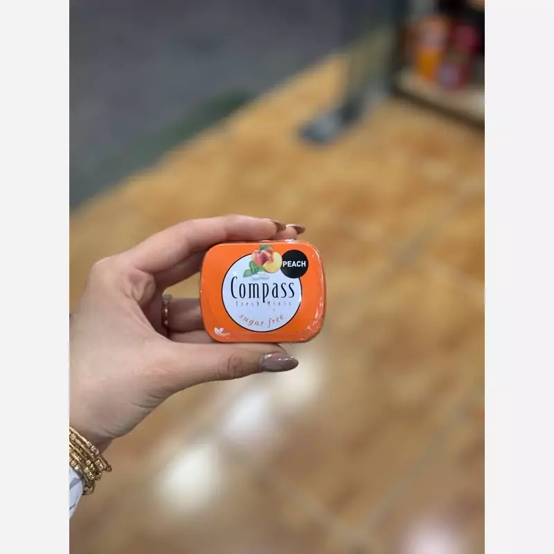 خوشبو کننده دهان بدون شکر با طعم هلو کامپاس کامپس Compass