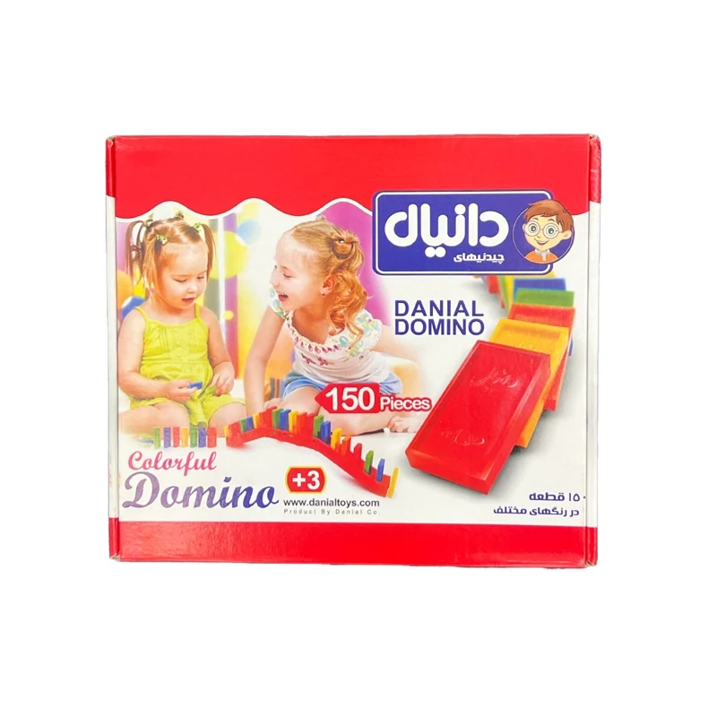 اسباب بازی دومینو 200 قطعه دانیال بازی فکری دومینو 200 تکه