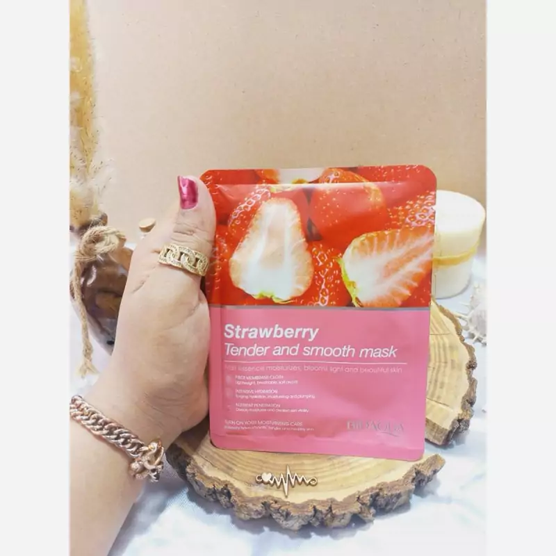 ماسک ورقه ای توت فرنگی بیواکوا 25 گرم