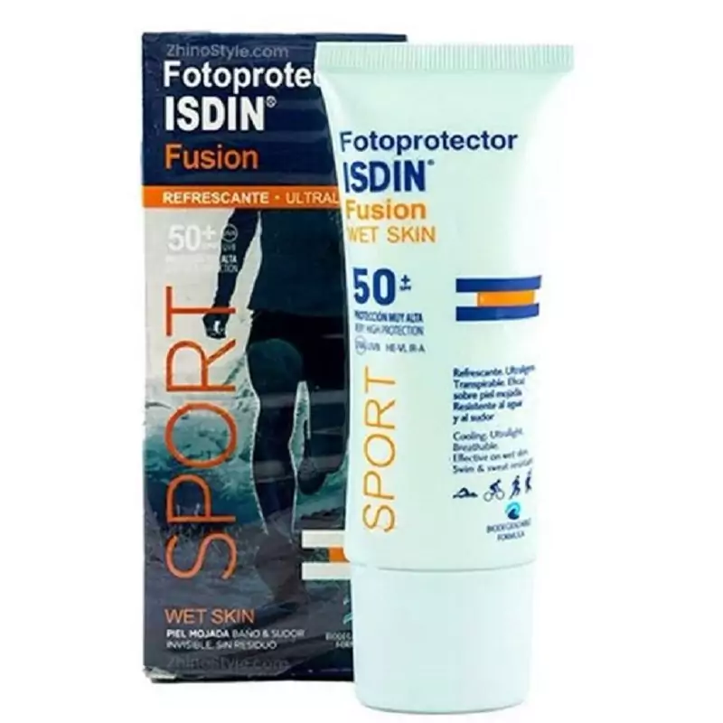 ضد آفتاب فیوژن ایزدین اسپورت بدون رنگ SPF 50 حجم 50 میل
