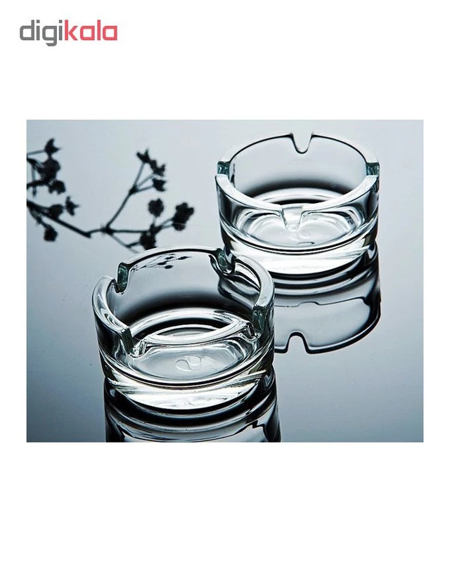 زیرسیگاری پاشاباغچه مدل بیسترو 54126 بسته 2 عددی