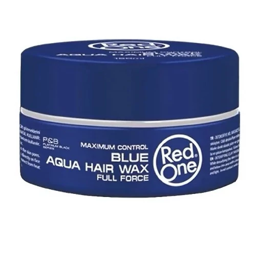 واکس مو فوق قوی با پایه آب ردوان سری Aqua مدل BLUE (آبی) با رایحه آدامس حجم 150 میل