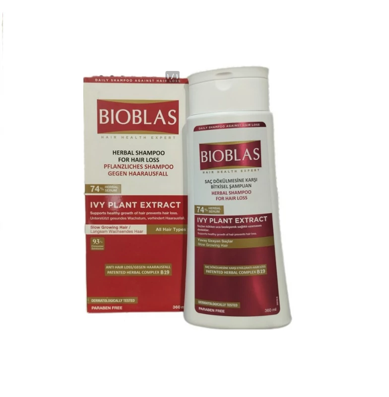 شامپو تقویت کننده و ضد ریزش مو بیوبلاس مدل IVY PLANT EXTRACT حجم 360 میلی لیتر
