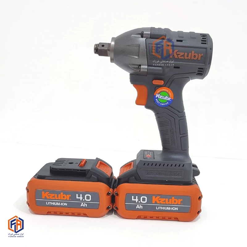 بکس شارژی زوبر پرقدرت 1/2 سفارش روسیه 350 نیوتن همراه 2 عدد باطری Kzubr K10022