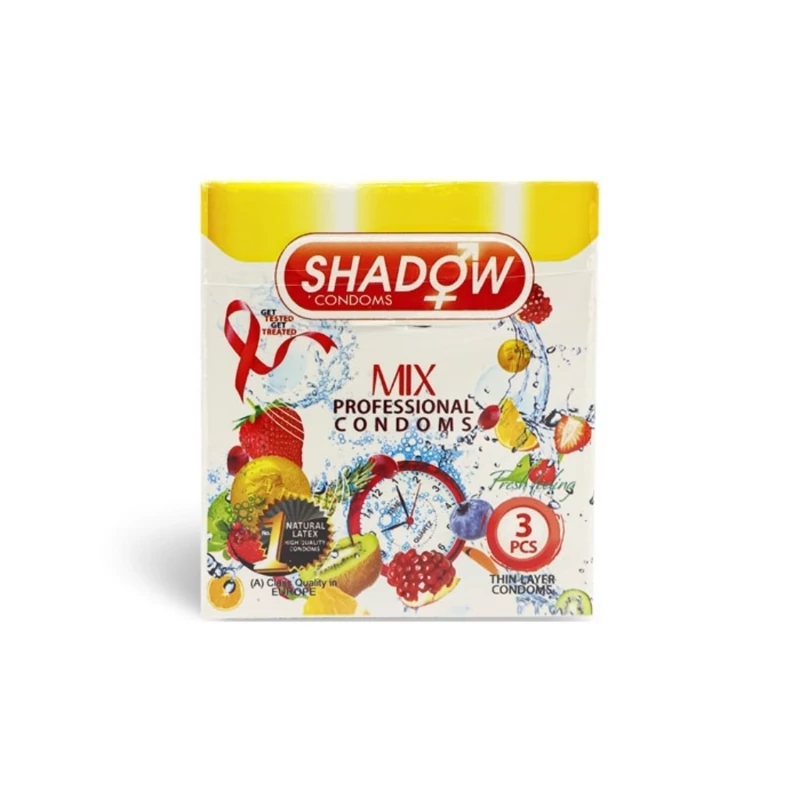 کاندوم میکس شادو SHADOW MIX بسته 12 عددی