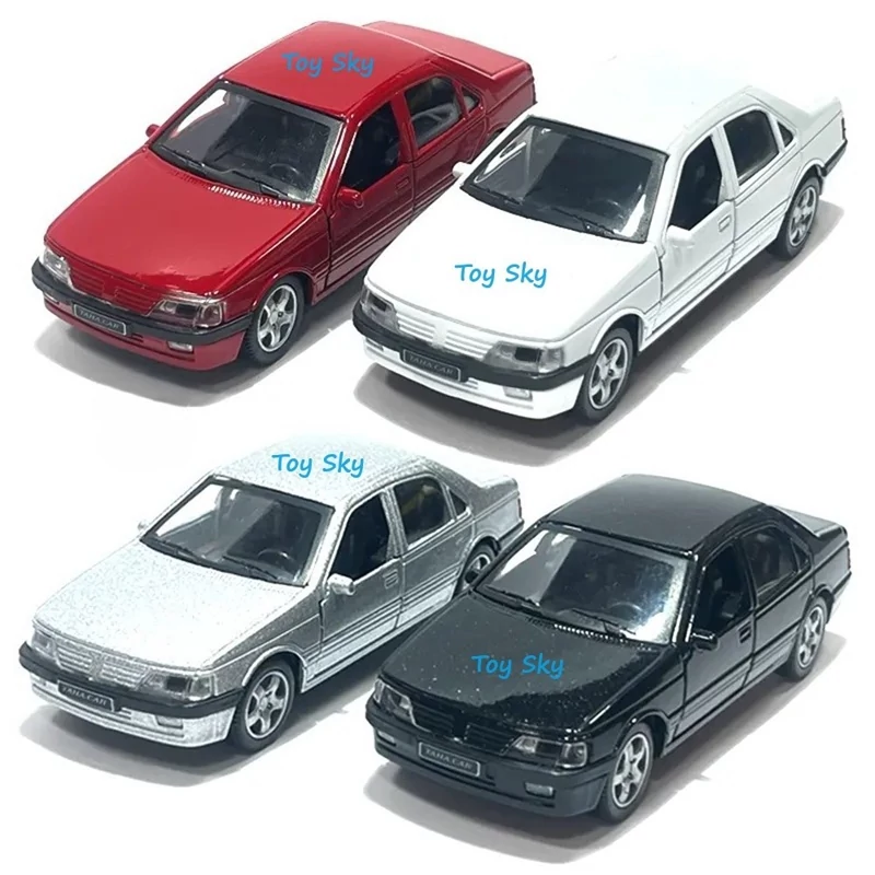 اسباب بازی - ماکت ماشین - پژو 405 - Peugeot 405 - فلزی - عقبکش - دربهای جلو بازشو