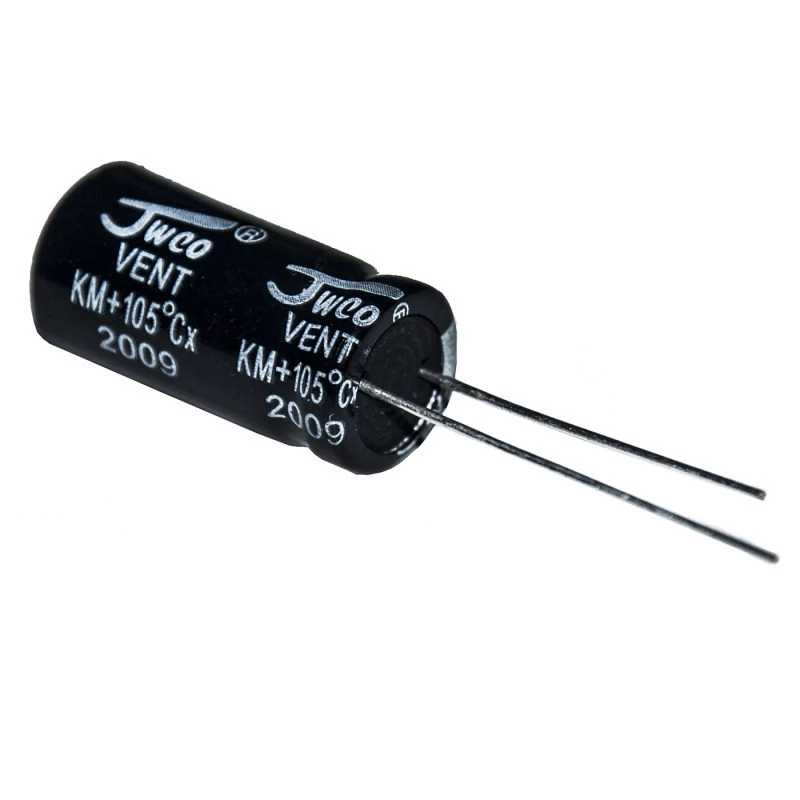خازن الکترولیت مشکی 2.2uF 400v برند JWCO | بسته 50 عددی