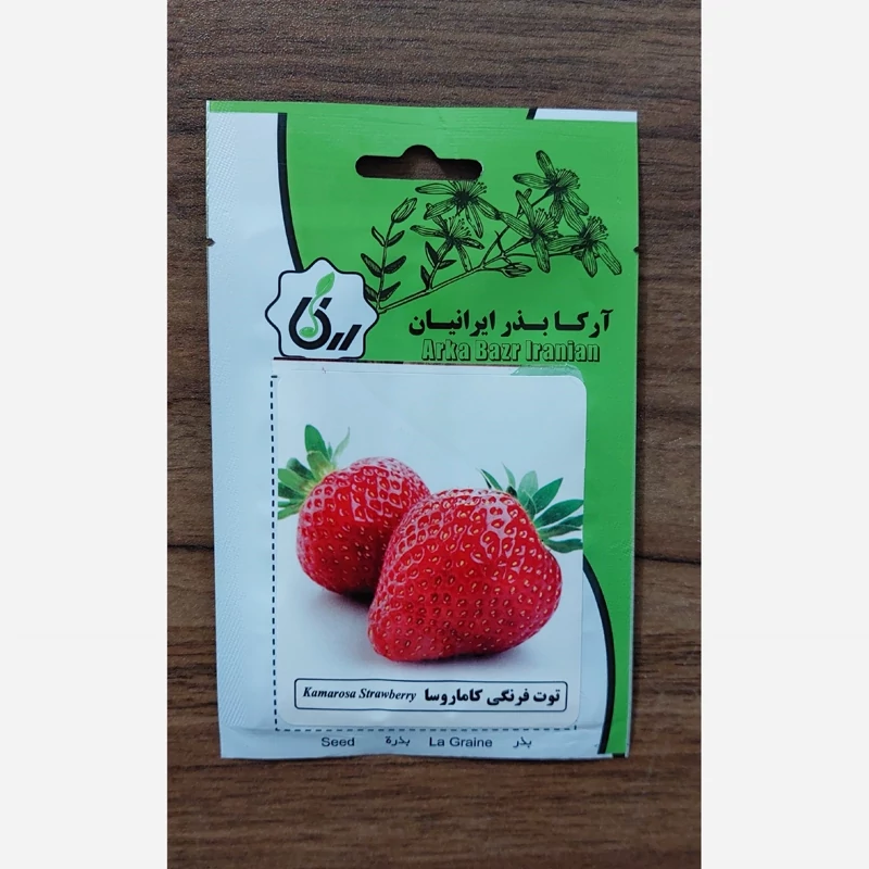 بذروتخم توت فرنگی گاماروساتبریز رستاک  (10گرمی)